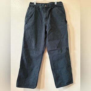 Carhartt Washed Duck Dungaree B11 Black Pants Mens size 36x32